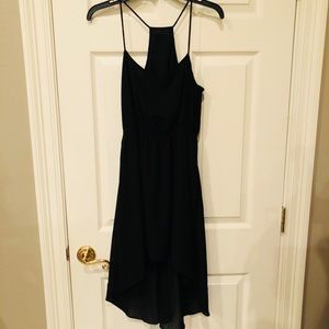 Black high low dress